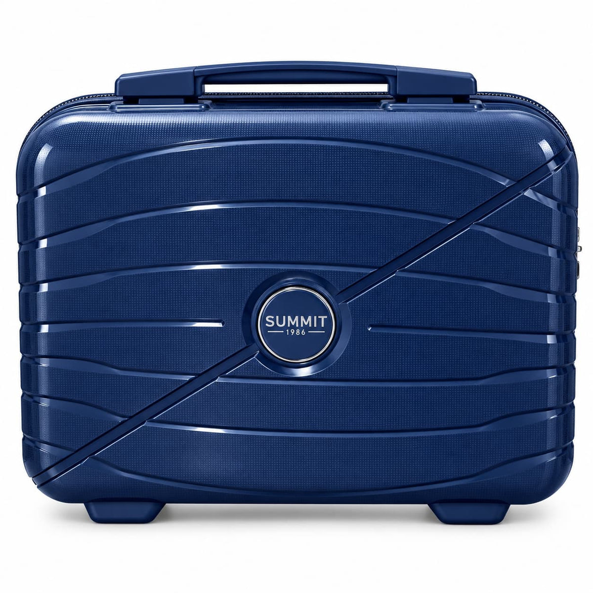 SUMMIT 1986 Hard Shell Makeup Vanity Case with Lock – Travel Cosmetic Organizer Bag