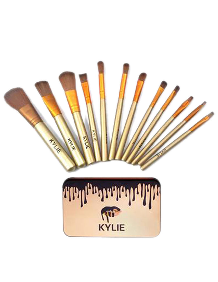 KYLIE 12-PIECE SET PROFESSIONAL MAKEUP BRUSHES SET