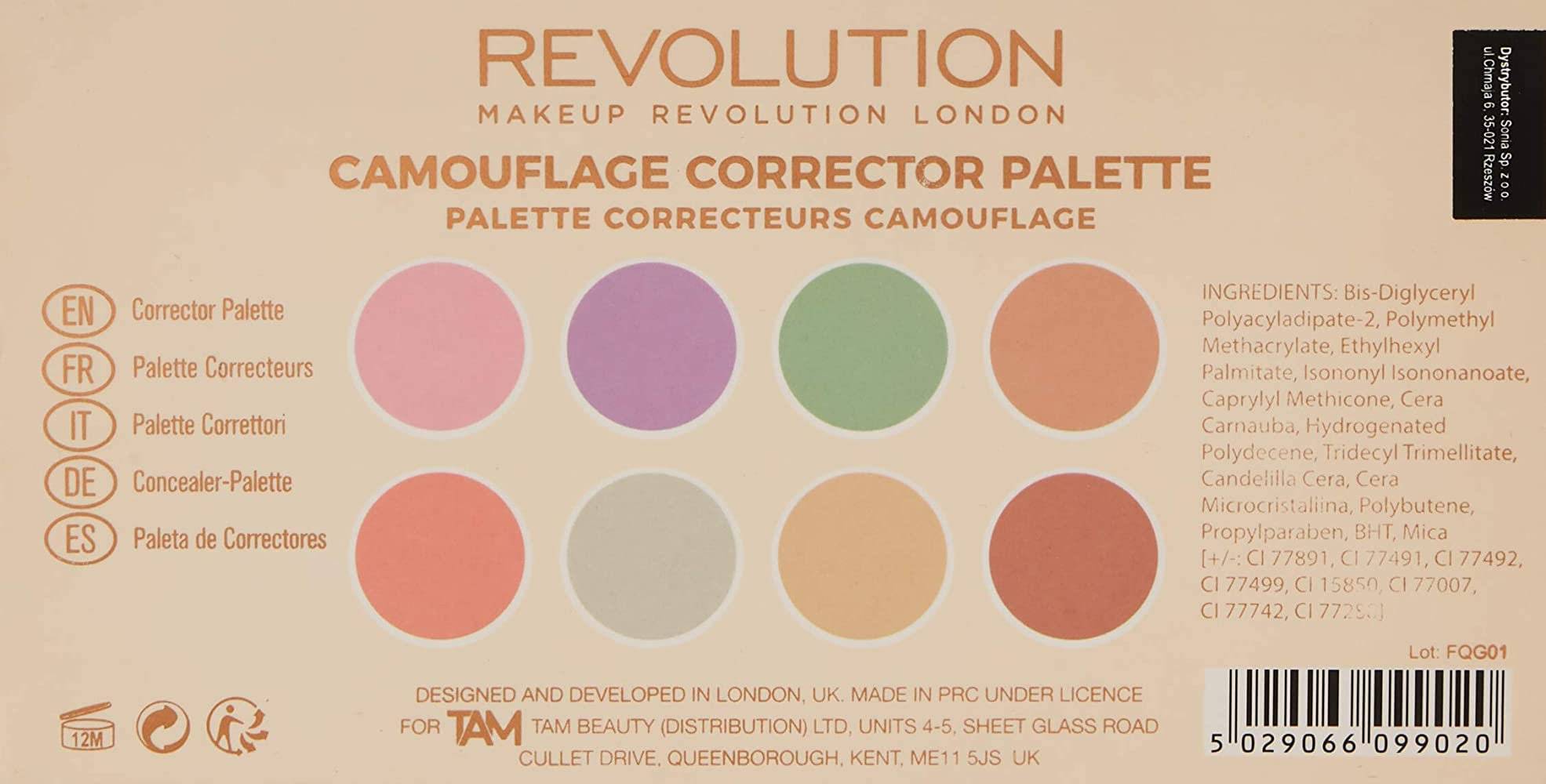 Makeup Revolution Camouflage Corrector Palette