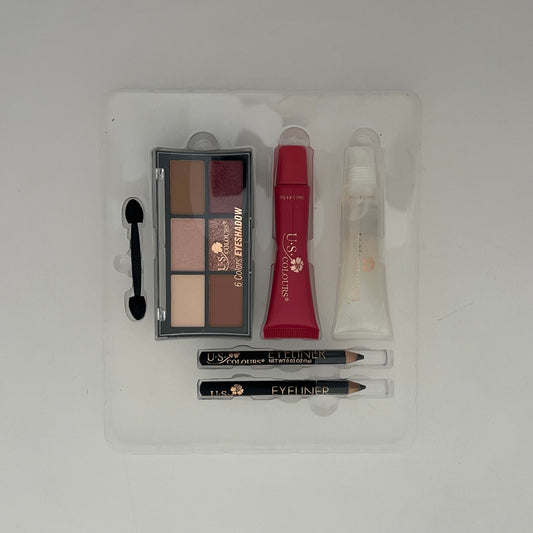 5 - Piece Eye & Lips Makeup Set β Complete Glam Kit for a Stunning Look! π - Lotshop.pk