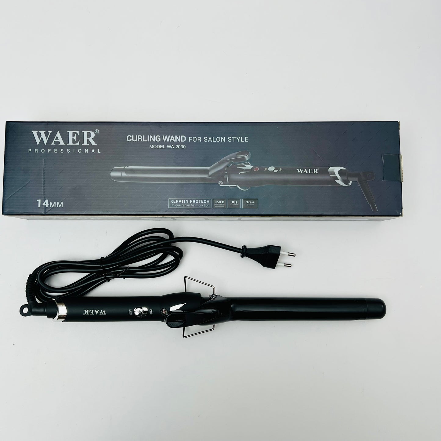 WAER Professional Curling Wand – 14mm for Salon Style WA-2030
