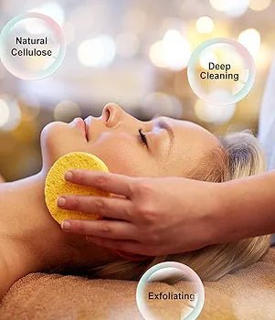 Beauty Tools Natural Cellulose Facial Sponge – Deep Cleansing & Gentle Exfoliation - Lotshop.pk