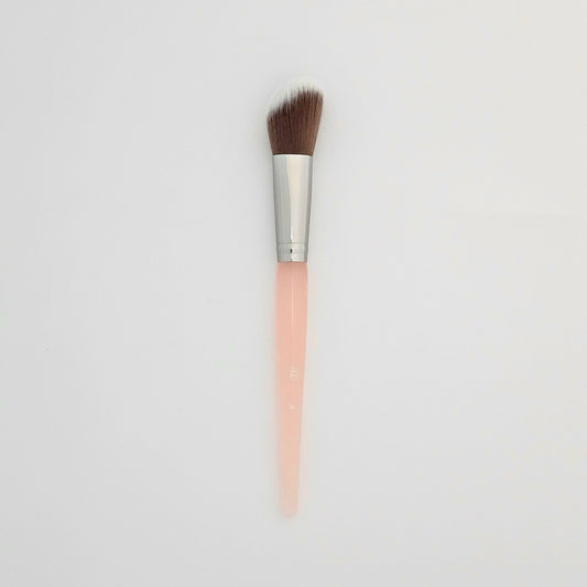 Bh Cosmetics Rose Quartz Angled Contour Brush - Precision Sculpting & Elegant Design - Lotshop.pk