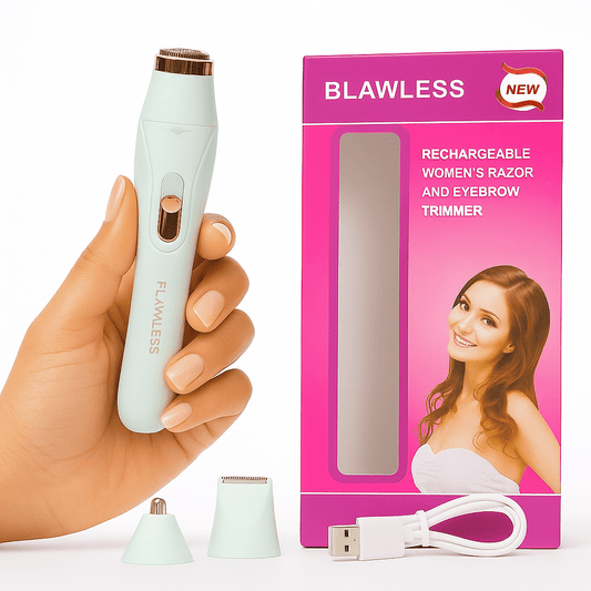 Blawless Rechargeable Women's Razor & Eyebrow Trimmer β Painless, Safe & Multi - Functional Grooming Tool - Lotshop.pk