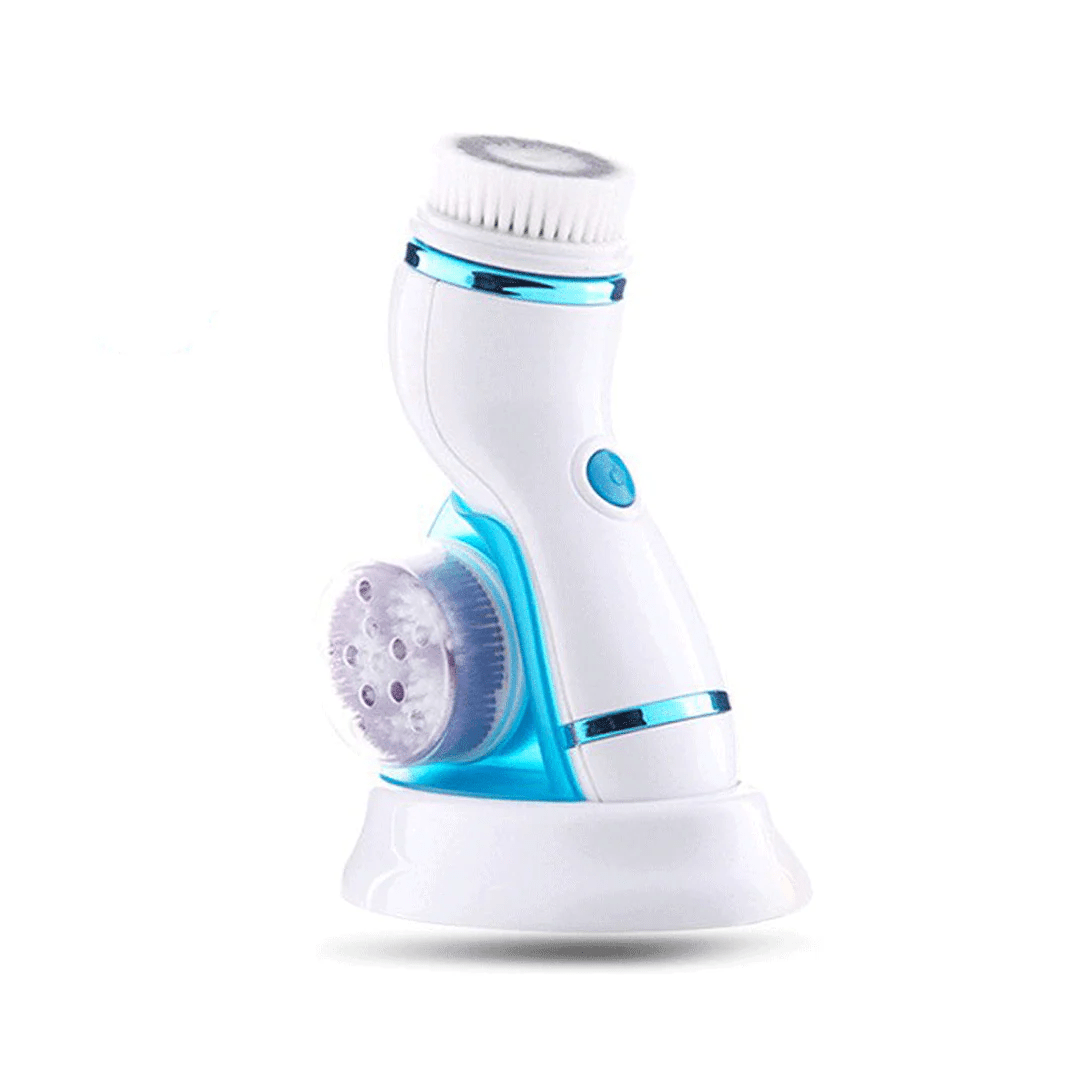 CNAIER 4 in 1 Electric Facial Cleansing Brush – Waterproof Deep Cleansing & Exfoliating Scrubber - Lotshop.pk