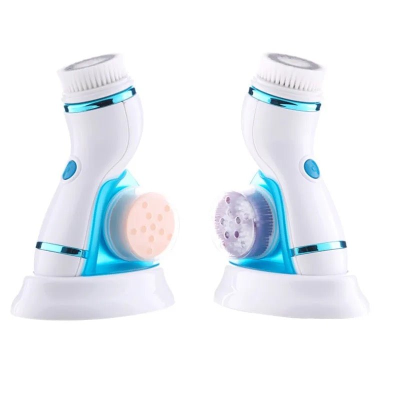CNAIER 4 in 1 Electric Facial Cleansing Brush – Waterproof Deep Cleansing & Exfoliating Scrubber - Lotshop.pk