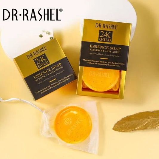 Dr Rashel 24K Gold Essence Soap β Radiance, Firmness & Anti - Aging in Every Wash! ππ§Ό - Lotshop.pk
