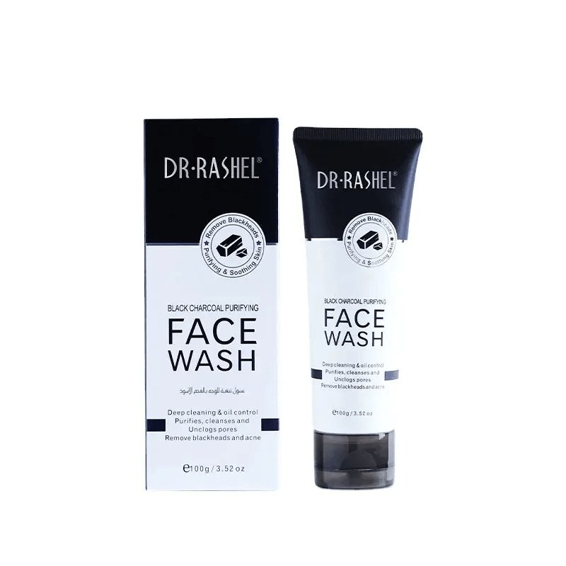 DR.RASHEL Black Charcoal Purifying FACE WASH 100g - Lotshop.pk