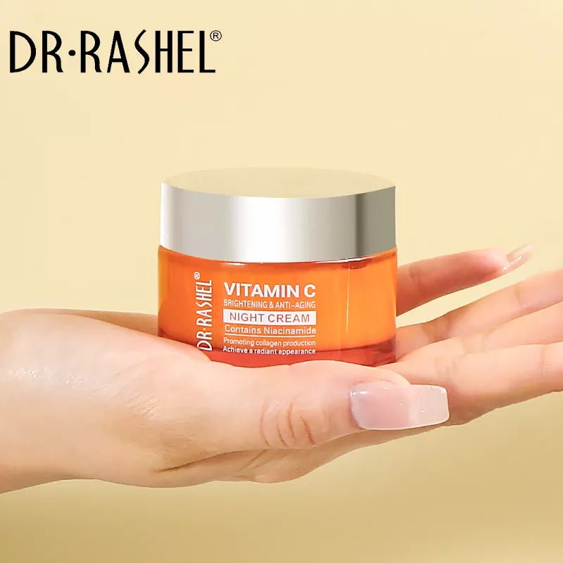 DR.RASHEL Vitamin C Anti - Aging Night Cream | Rejuvenate & Restore Skin - Lotshop.pk