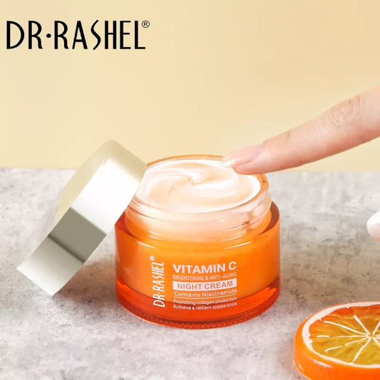 DR.RASHEL Vitamin C Anti - Aging Night Cream | Rejuvenate & Restore Skin - Lotshop.pk