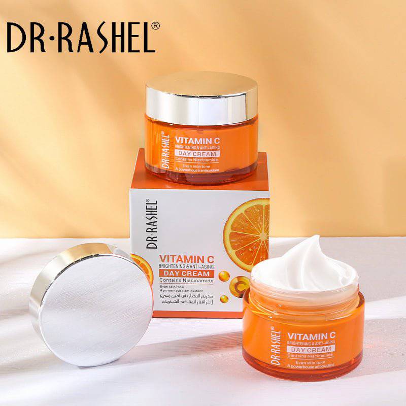 DR.RASHEL Vitamin C Brightening Day Cream 50g | Radiant & Youthful Skin - Lotshop.pk