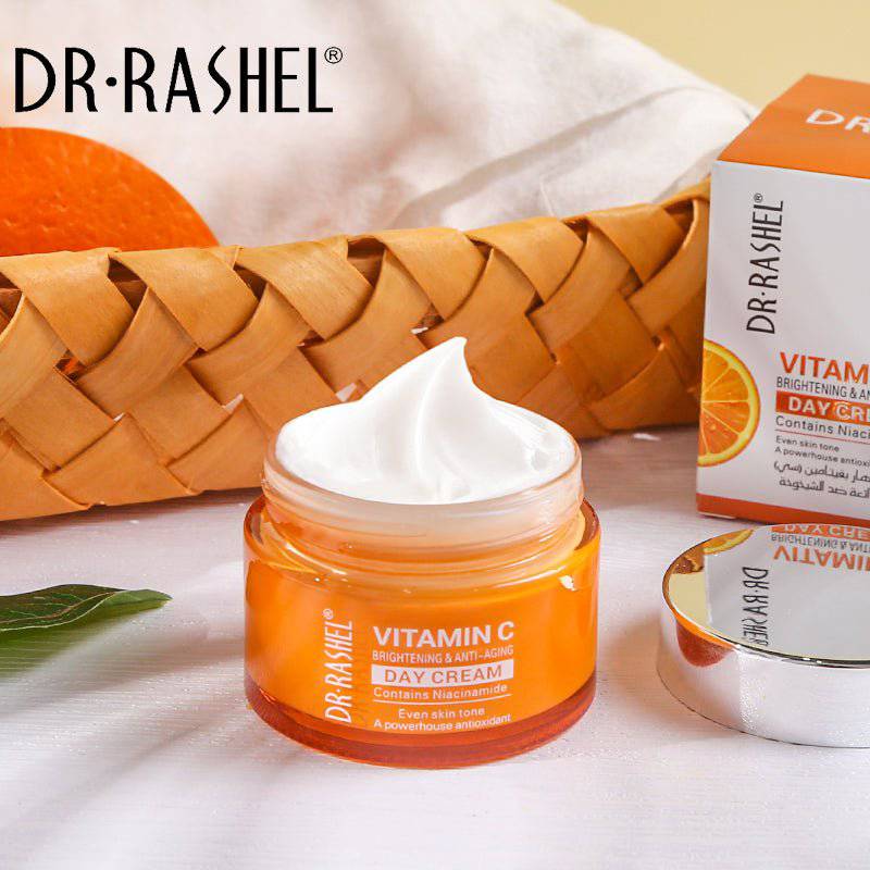 DR.RASHEL Vitamin C Brightening Day Cream 50g | Radiant & Youthful Skin - Lotshop.pk