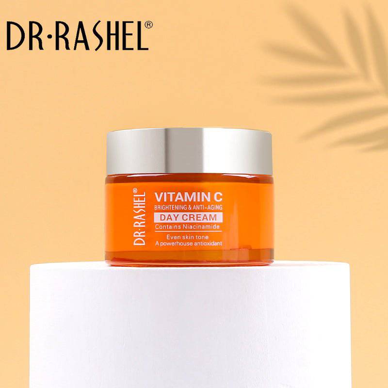 DR.RASHEL Vitamin C Brightening Day Cream 50g | Radiant & Youthful Skin - Lotshop.pk