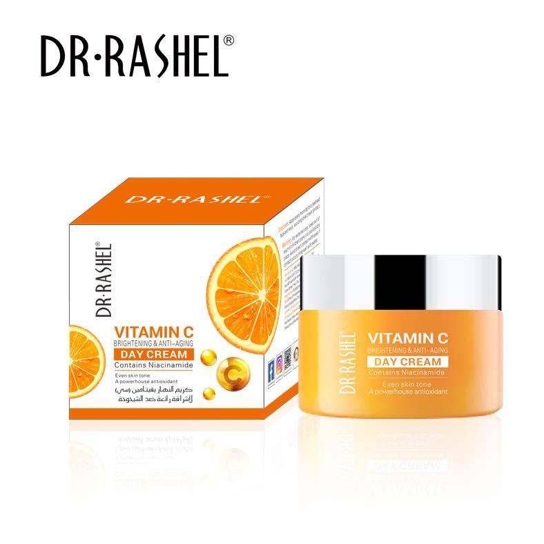 DR.RASHEL Vitamin C Brightening Day Cream 50g | Radiant & Youthful Skin - Lotshop.pk