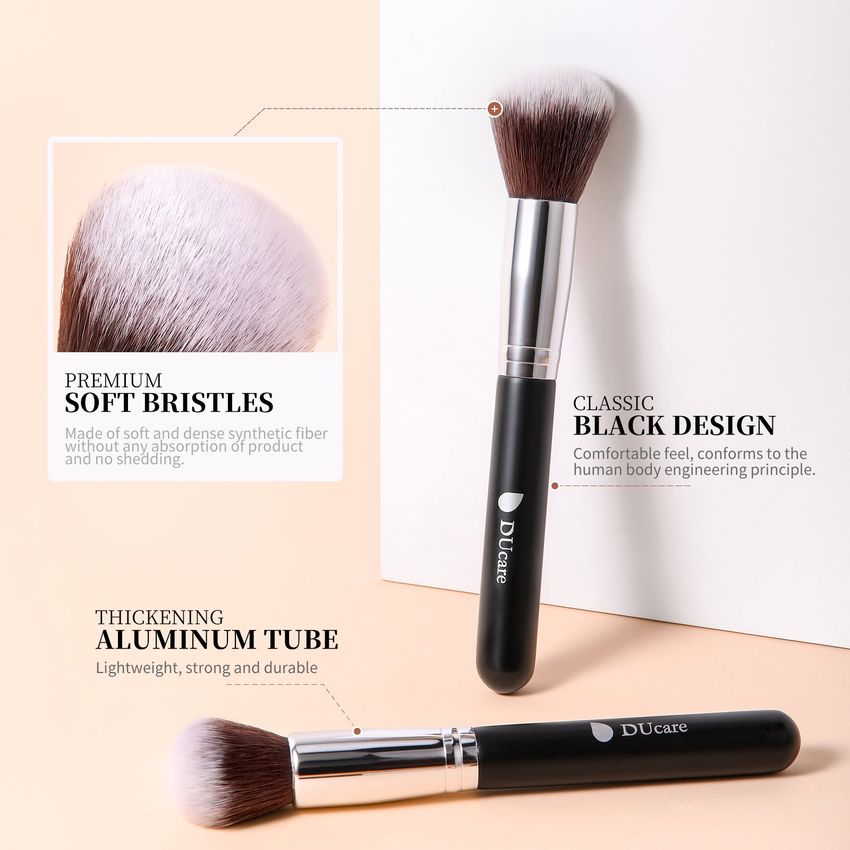 DUcare Premium Powder Brush – Ultra - Soft & Flawless Application ✨ - Lotshop.pk