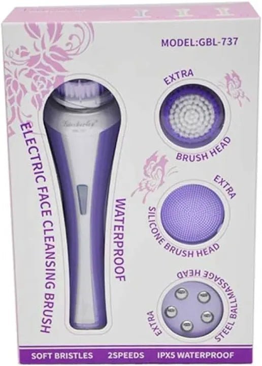 Electric Face Cleansing Brush GBL - 737 – Waterproof 2 - Speed Skincare Tool - Lotshop.pk