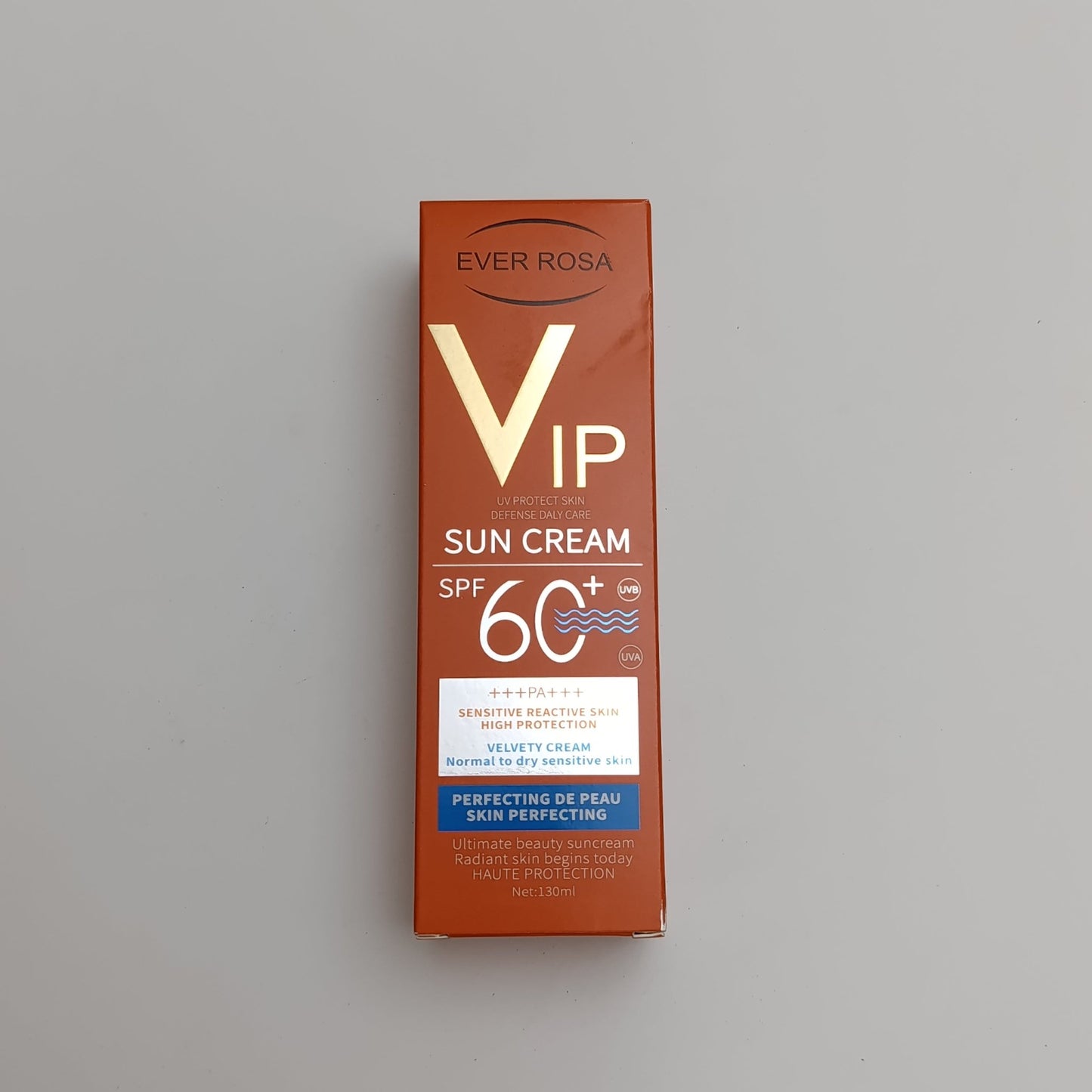 Ever Rosa VIP Sun Cream SPF 60+ PA+++ – High Protection for Sensitive Skin 130ml - Lotshop.pk