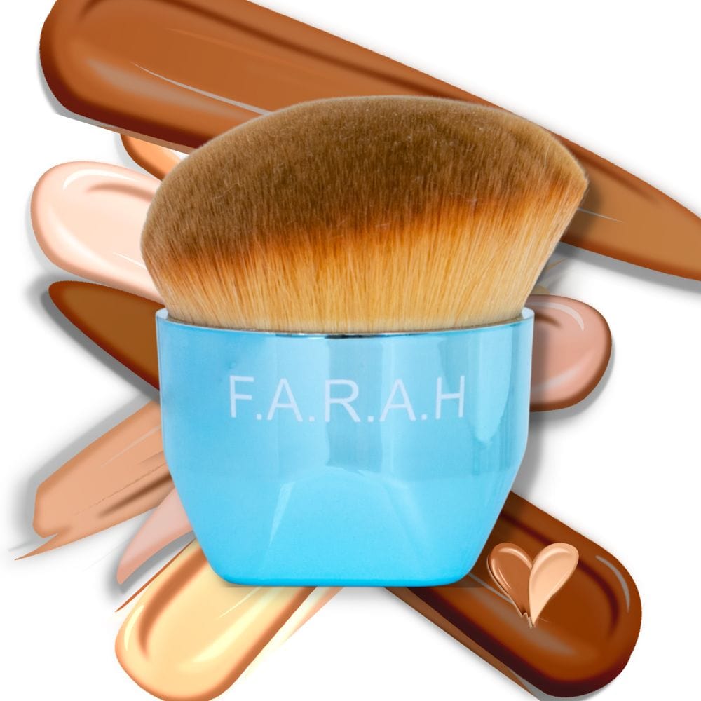 F.A.R.A.H Palm Brush – Ultra Soft & High - Density Foundation Brush for Flawless Application - Lotshop.pk