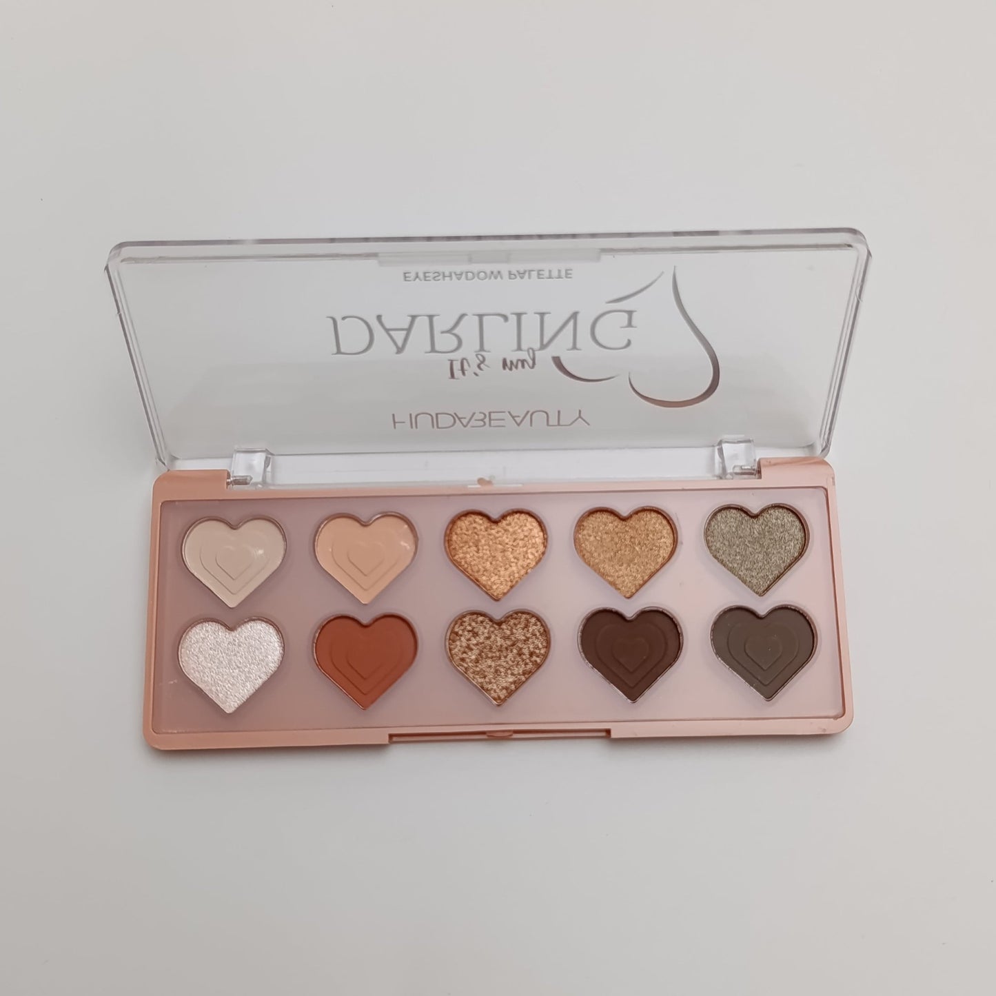 Huda Beauty “It’s My Darling” Eyeshadow Palette – 10 Heart Shades for Every Look - Lotshop.pk