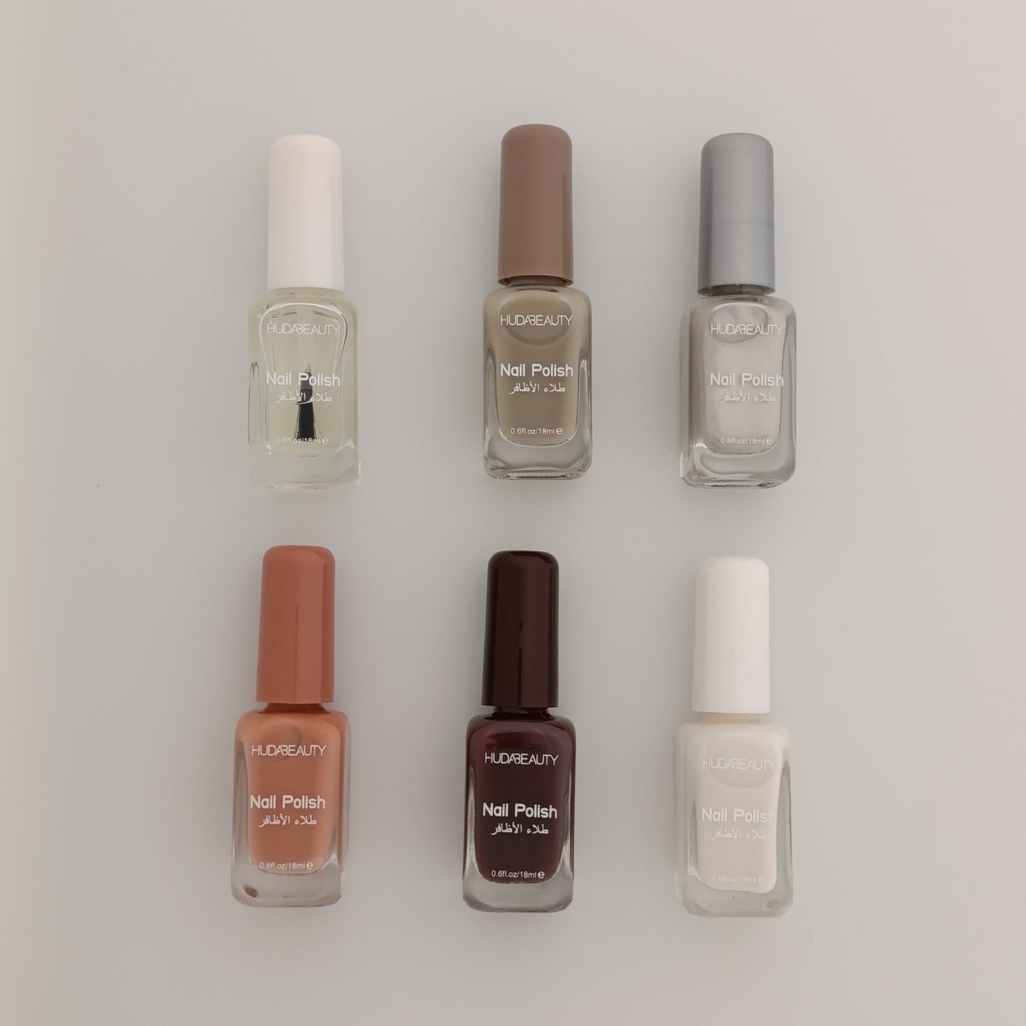 Huda Beauty Nail Polish Set β 6 Premium Shades | Long - Lasting, High Shine π
- Lotshop.pk