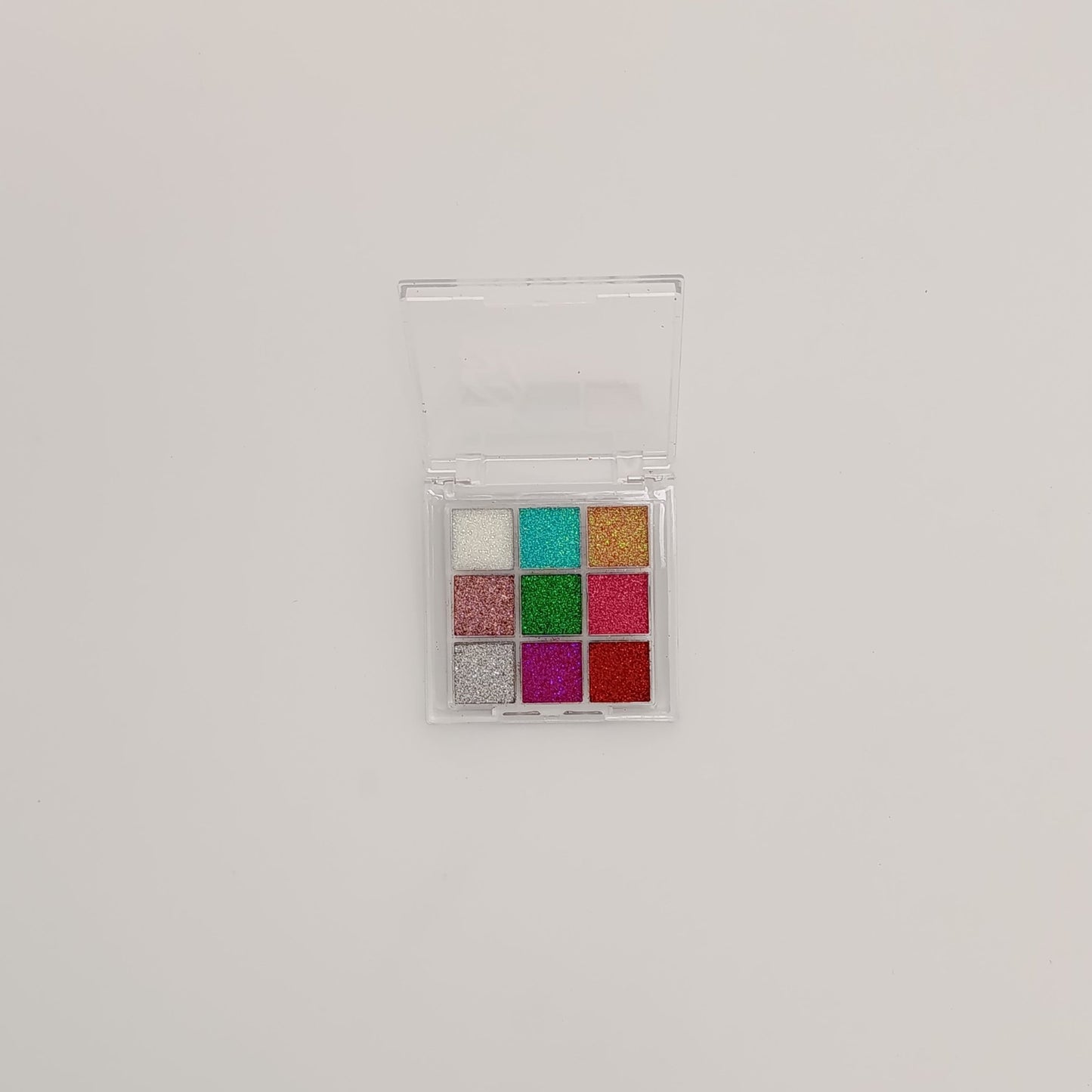 Huda Beauty Shine! 9 - Color Glitter Eyeshadow Palette – Ultra Pigmented, Long - Lasting & Sparkling Shades - Lotshop.pk