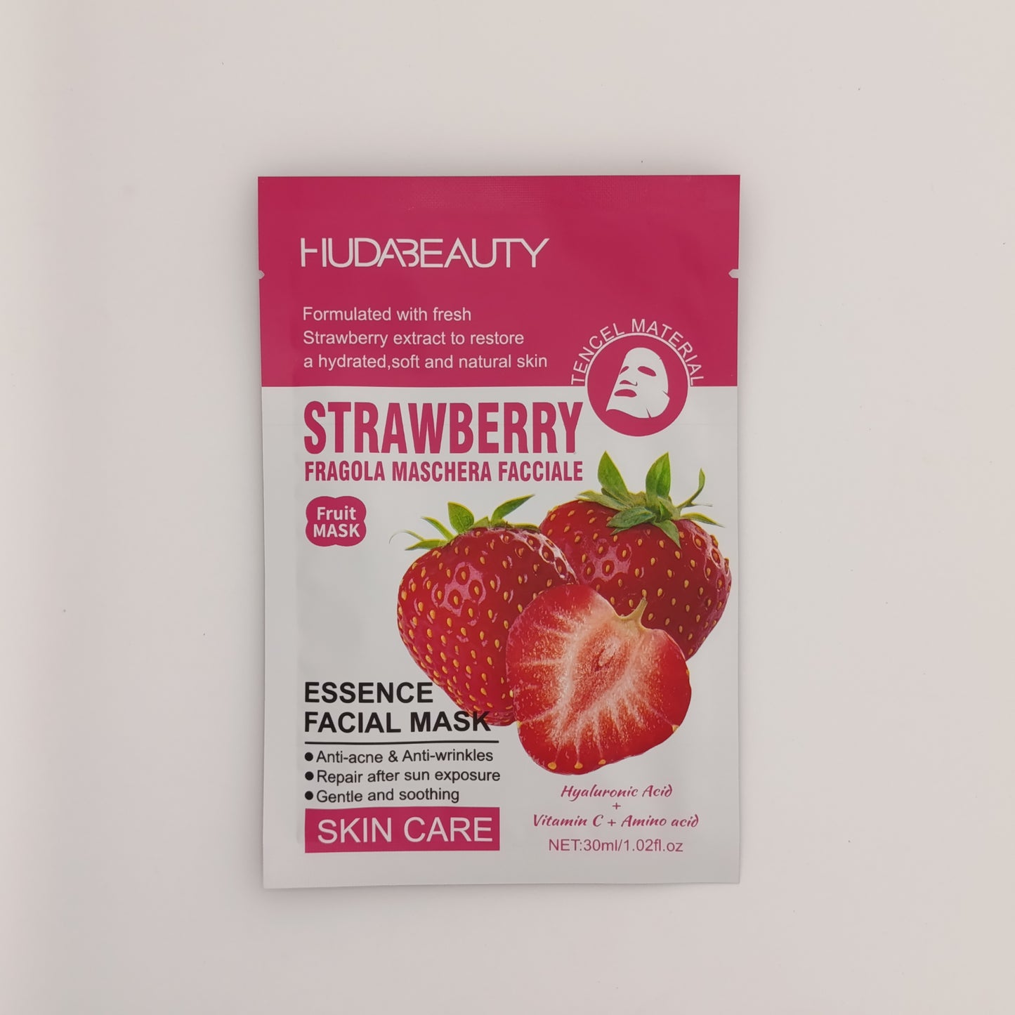 Buy Original Huda Beauty Strawberry Essence Facial Mask Online in Pakistan