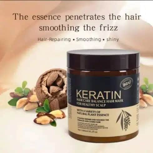 Keratin Hair Mask (Hair Care Balance Hair Mask for Healthy Scalp) 500ml at Lotshop.pk