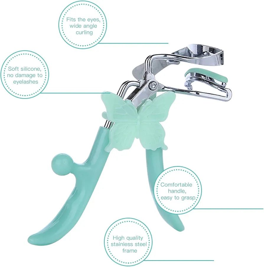 Korea Shangmei Butterfly Grip Eyelash Curler – Effortless, Long - Lasting Curl! 💖 - Lotshop.pk