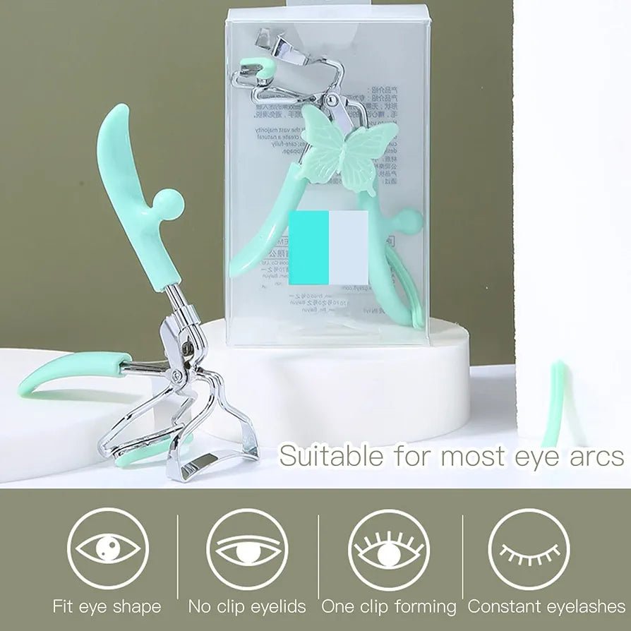 Korea Shangmei Butterfly Grip Eyelash Curler – Effortless, Long - Lasting Curl! 💖 - Lotshop.pk