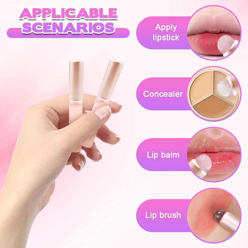Lip and Concealer Applicator Silicone Tip Brush – For Smooth Application - Lotshop.pk
