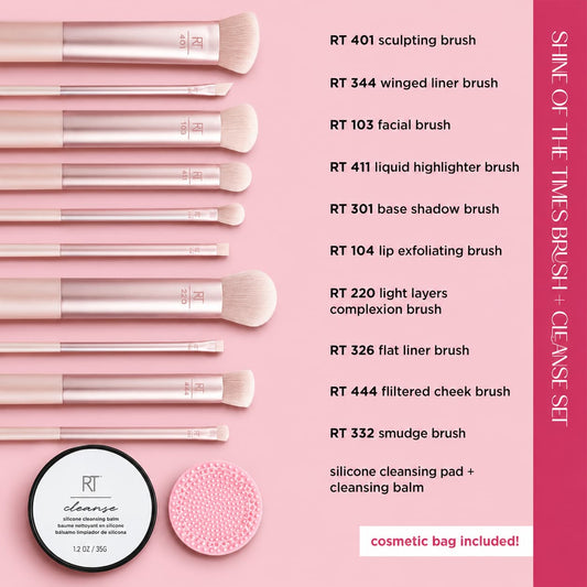 Buy Real Techniques Shine of the Times Brush + Cleanse Set at Lotshop.pk