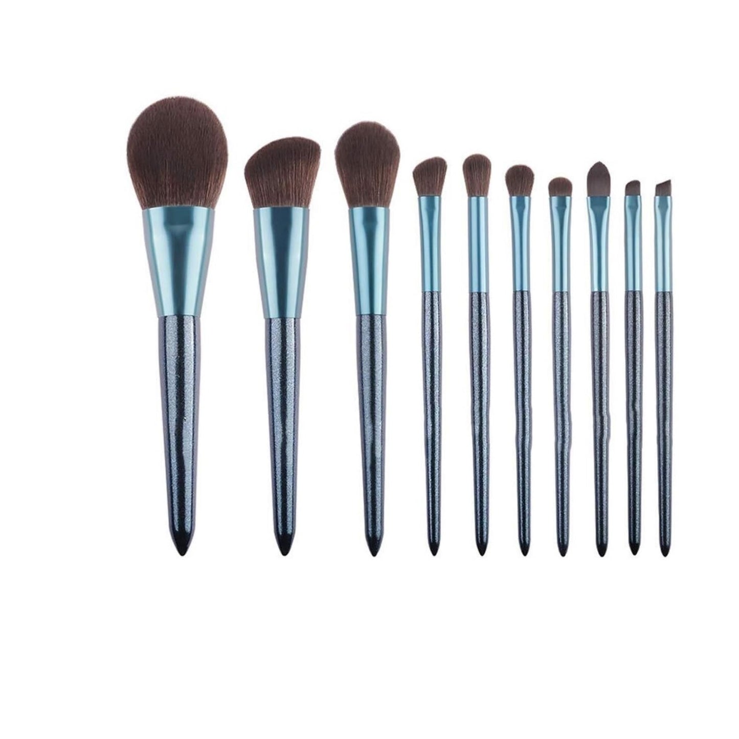 Luxury Makeup Brushes set 12pcs -Blue - Lotshop.pk