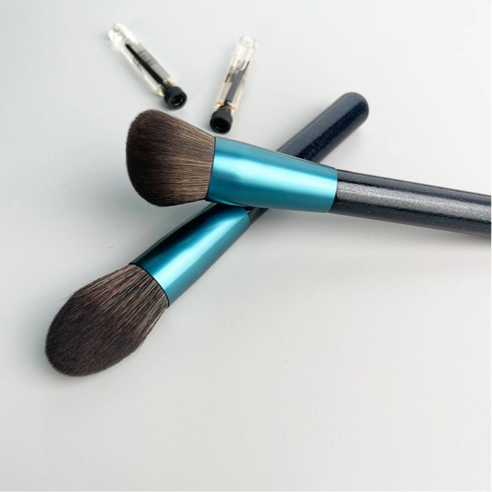Luxury Makeup Brushes set 12pcs -Blue - Lotshop.pk