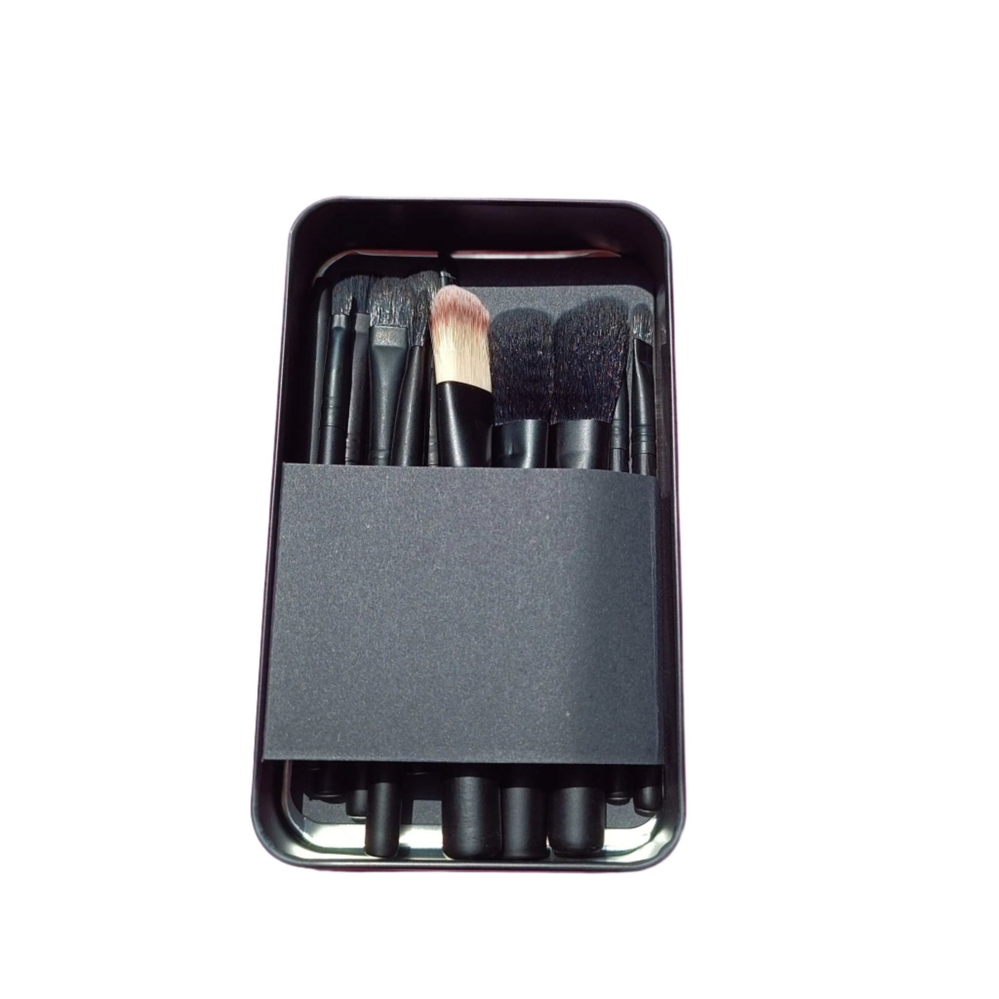 Makeup brushes set 12pcs with box-Black - Lotshop.pk