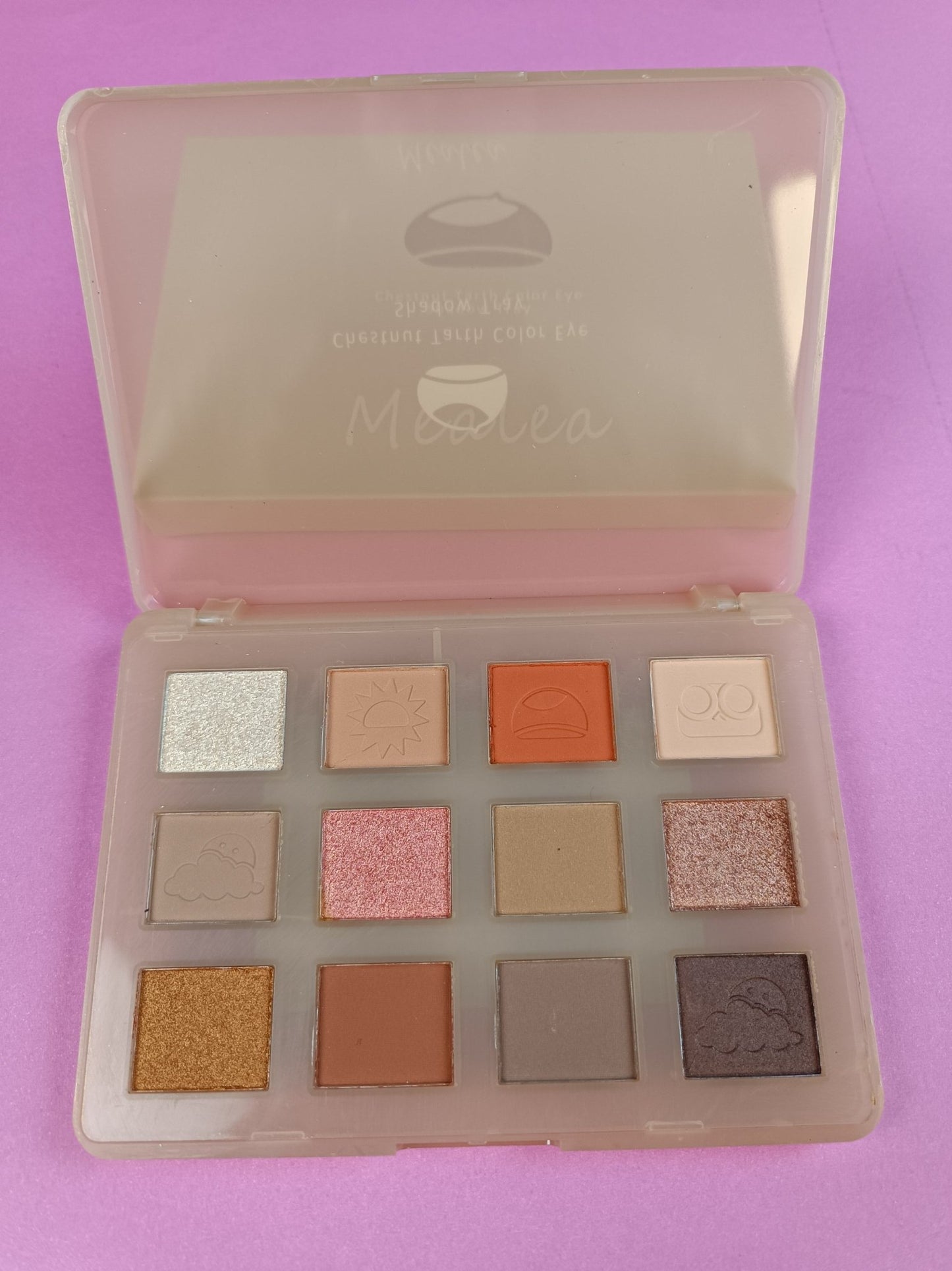 MEALEA Chestnut Earth color eyeshadow tray - Lotshop.pk