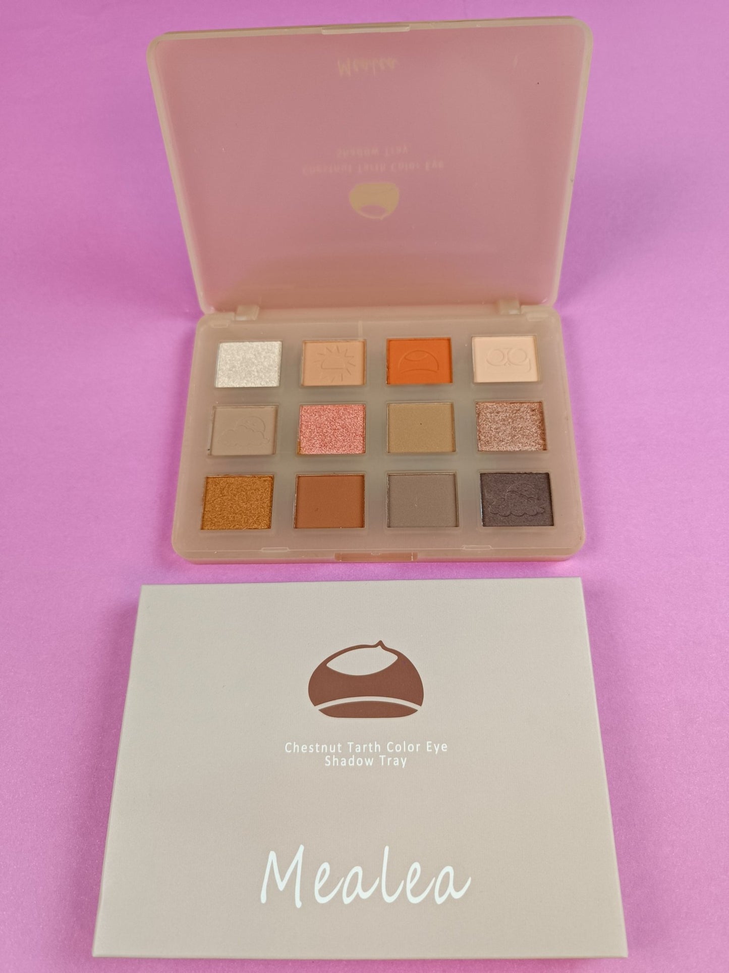 MEALEA Chestnut Earth color eyeshadow tray - Lotshop.pk