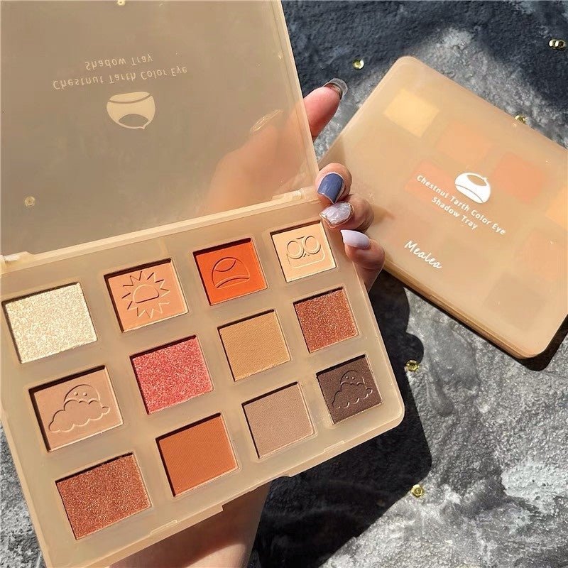 MEALEA Chestnut Earth color eyeshadow tray - Lotshop.pk