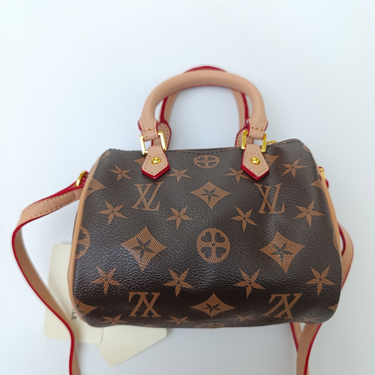 Mini Monogram Brown Handbag with Adjustable Crossbody Strap – Designer - Inspired Luxury - 1655 - Lotshop.pk