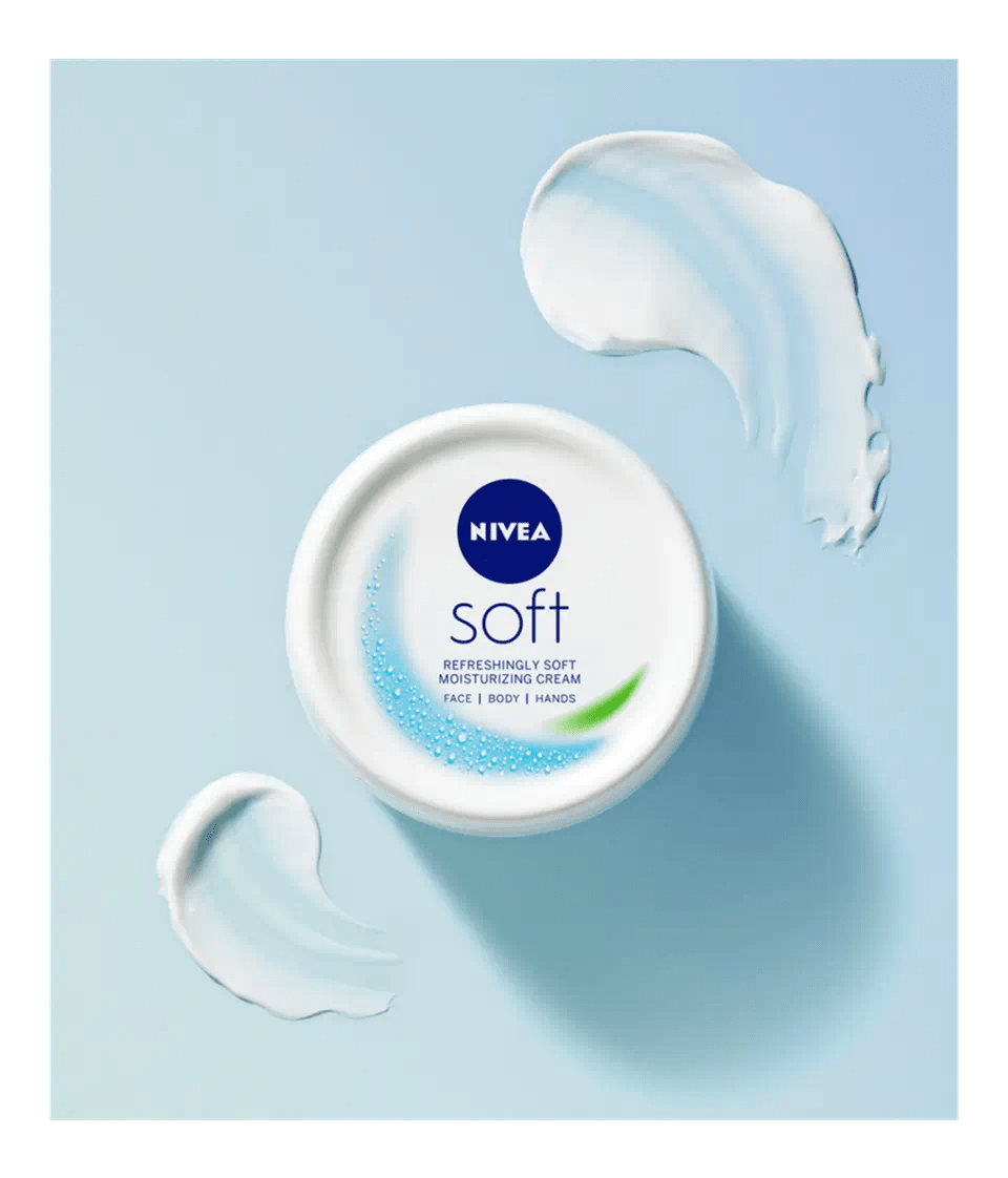 NIVEA Soft Moisturizing Cream - (Face, Body & Hands) - Lotshop.pk