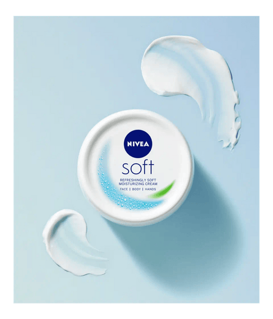 NIVEA Soft Moisturizing Cream - (Face, Body & Hands) - Lotshop.pk