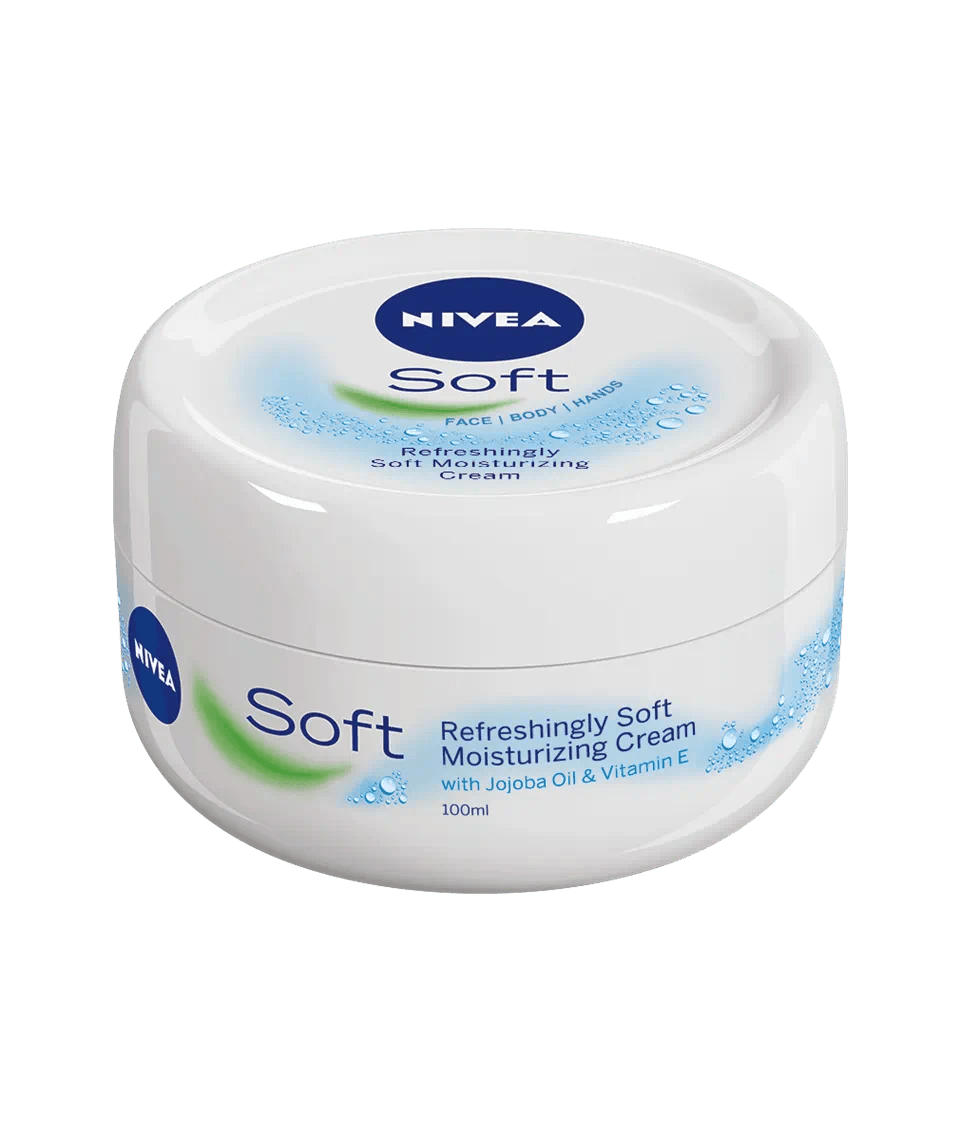 NIVEA Soft Moisturizing Cream - (Face, Body & Hands) - Lotshop.pk