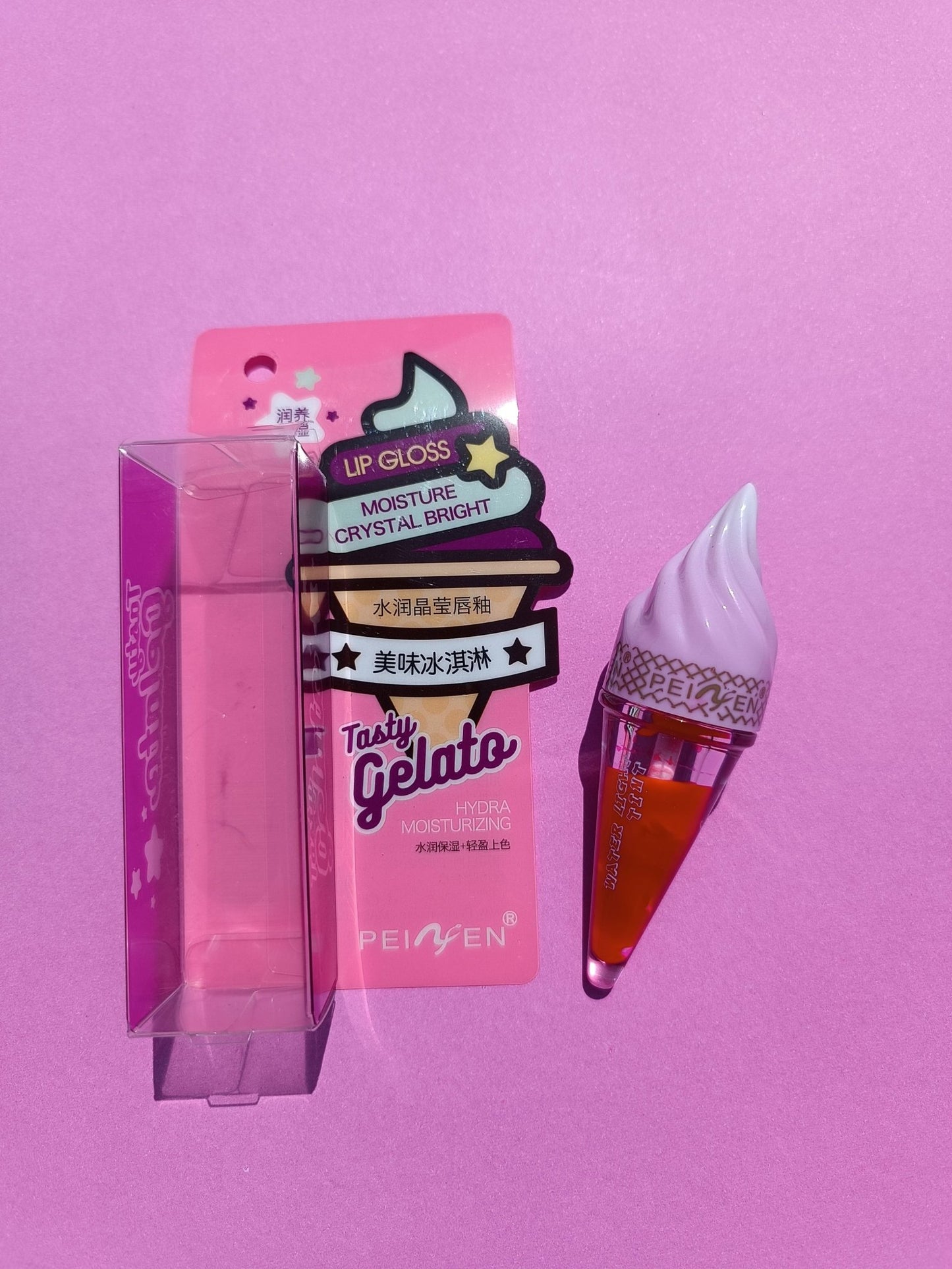 Peinyen tasty gelata lipgloss Available at Lotshop.pk