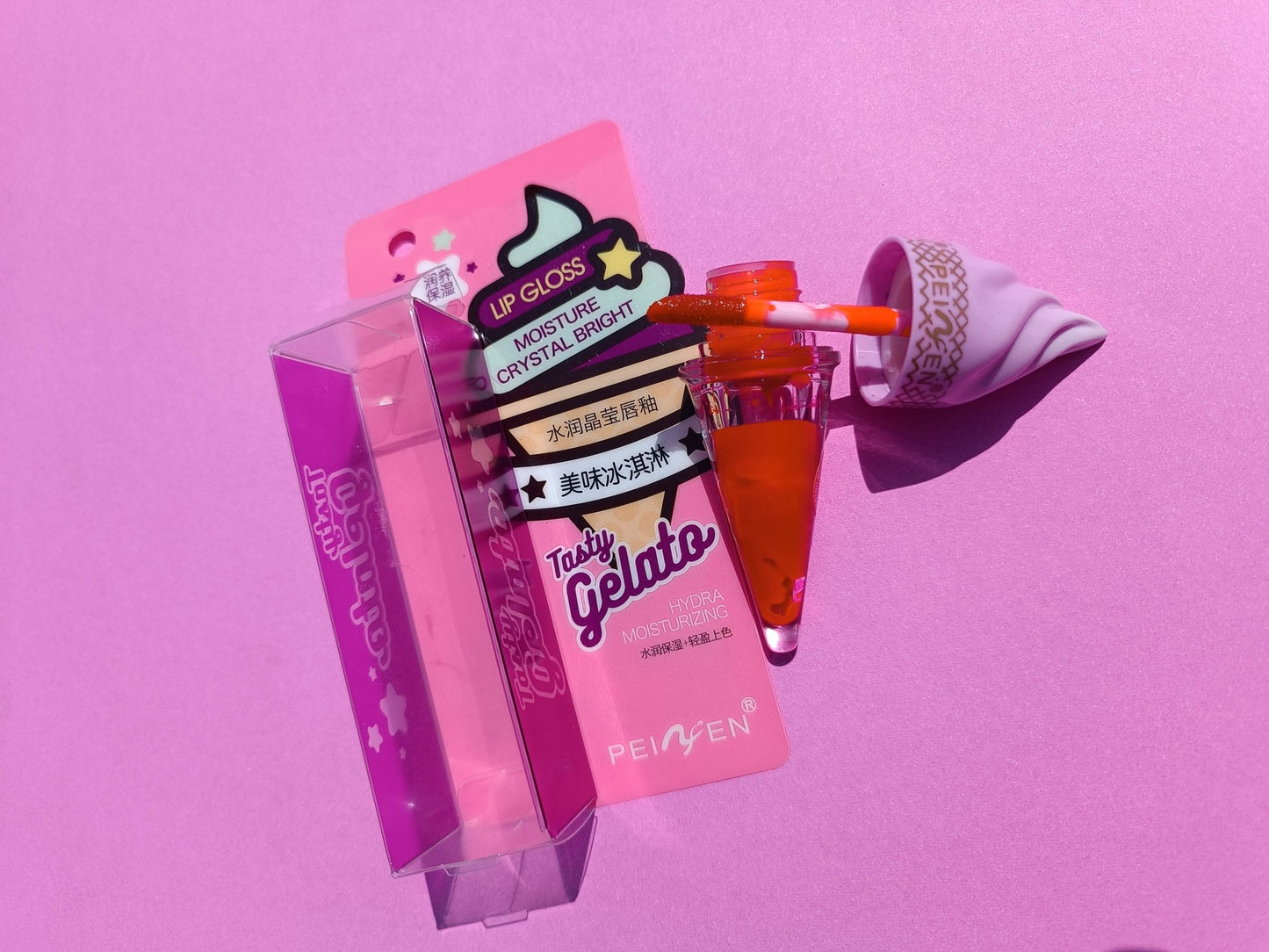 Peinyen tasty gelata lipgloss Available at Lotshop.pk