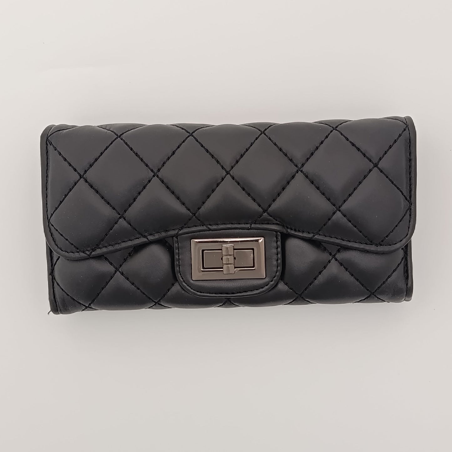 Quilted Long Wallet for Women – Elegant Design, Multi - Card Storage & Premium Finish - 6007 - Lotshop.pk