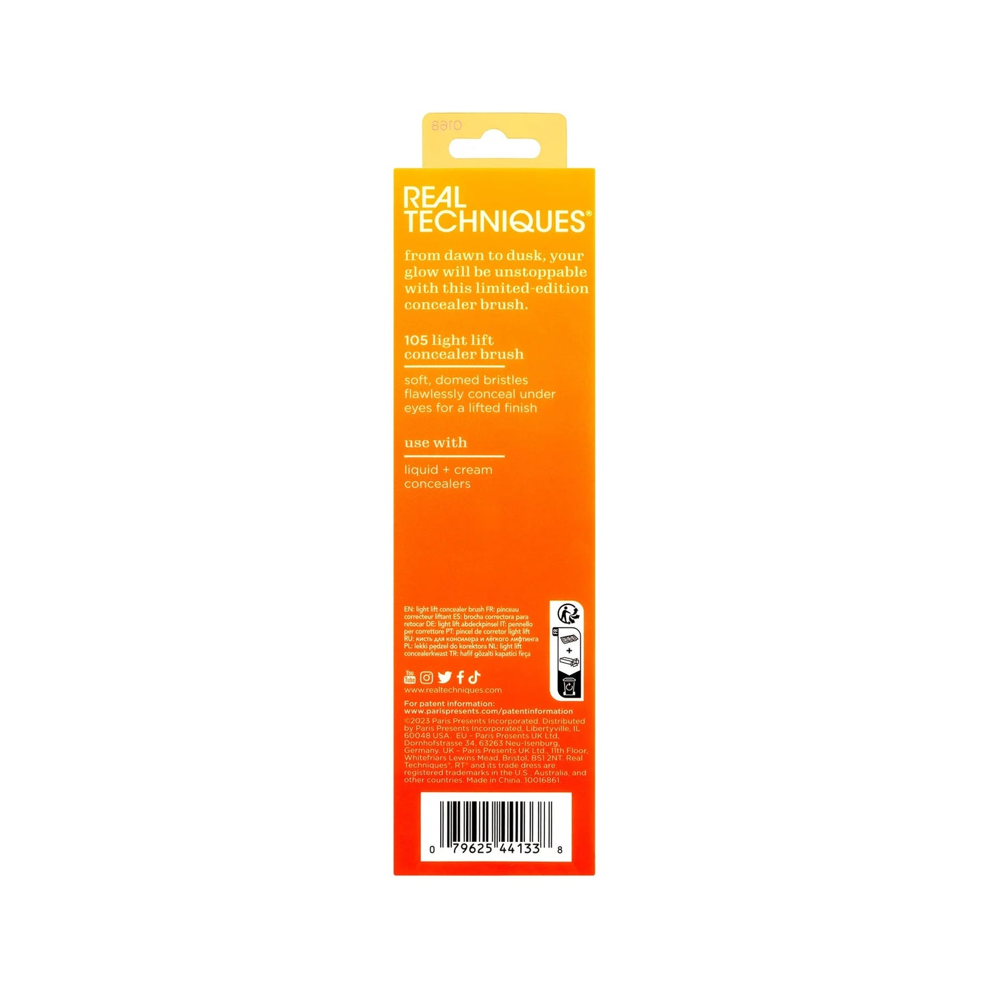 Real Techniques 105 Light Lift Concealer Brush – Limited Edition Solar Power - Lotshop.pk