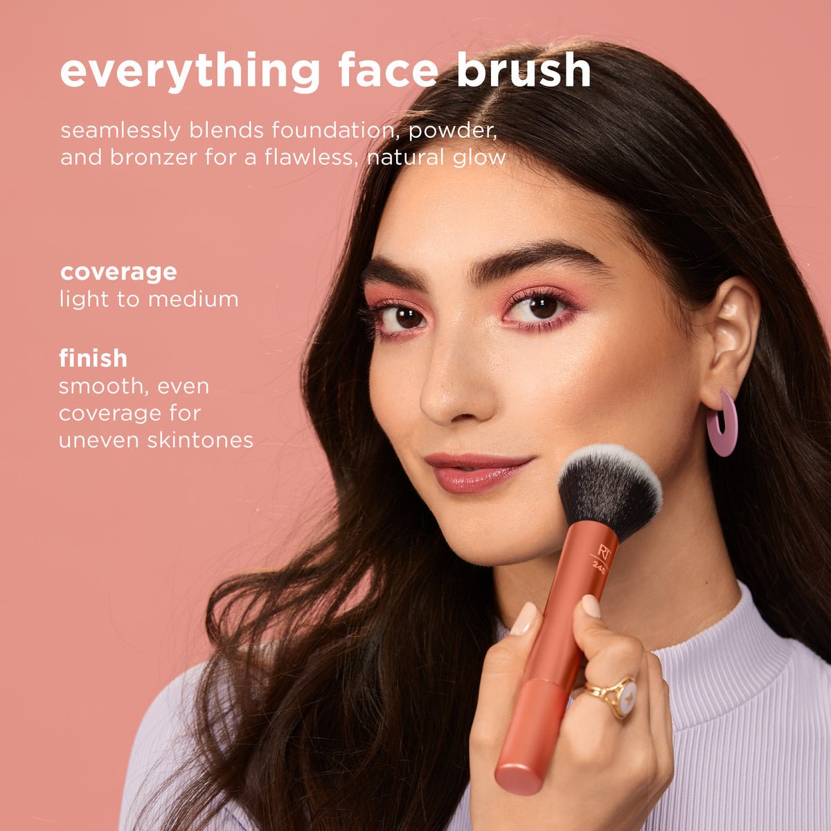 Real Techniques 245 Everything Face Brush – For Foundation, Powder & Bronzer | Lotshop.pk - Lotshop.pk
