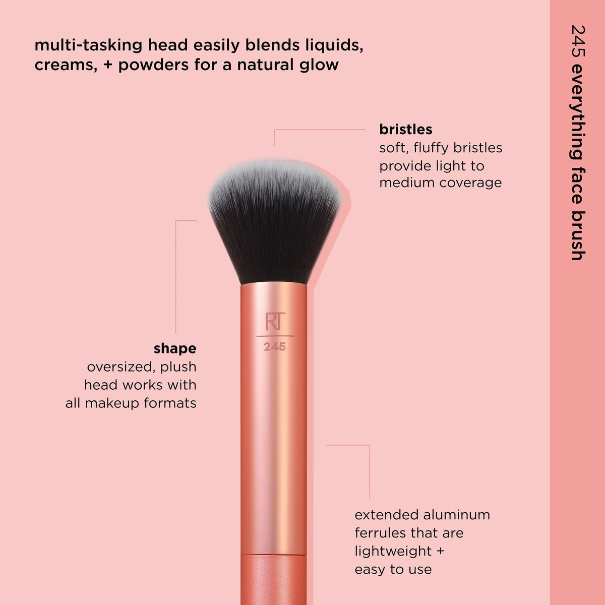 Real Techniques 245 Everything Face Brush – For Foundation, Powder & Bronzer | Lotshop.pk - Lotshop.pk