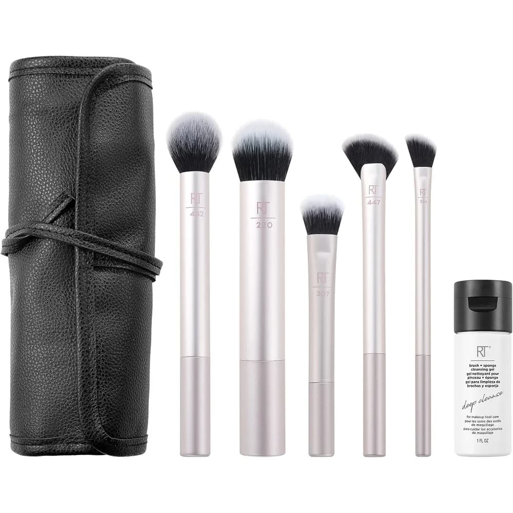 Real Techniques Soft Radiance Total Face Kit with 7-piece makeup brush gift set available in Pakistan