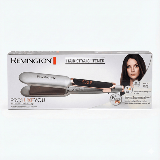 Remington Proluxe YOU Adaptive Hair Straightener (RM - 7009) – Smart Heat, Healthier Shine - Lotshop.pk