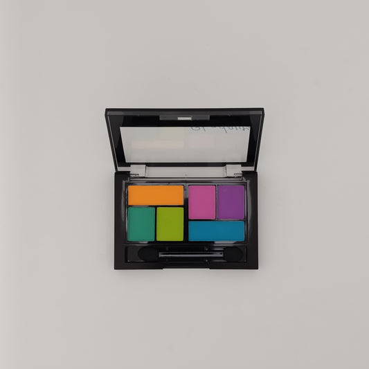 Ushas 6-Color Mini Shadow Palette – Compact Eyeshadow Kit with Dual-Ended Applicator